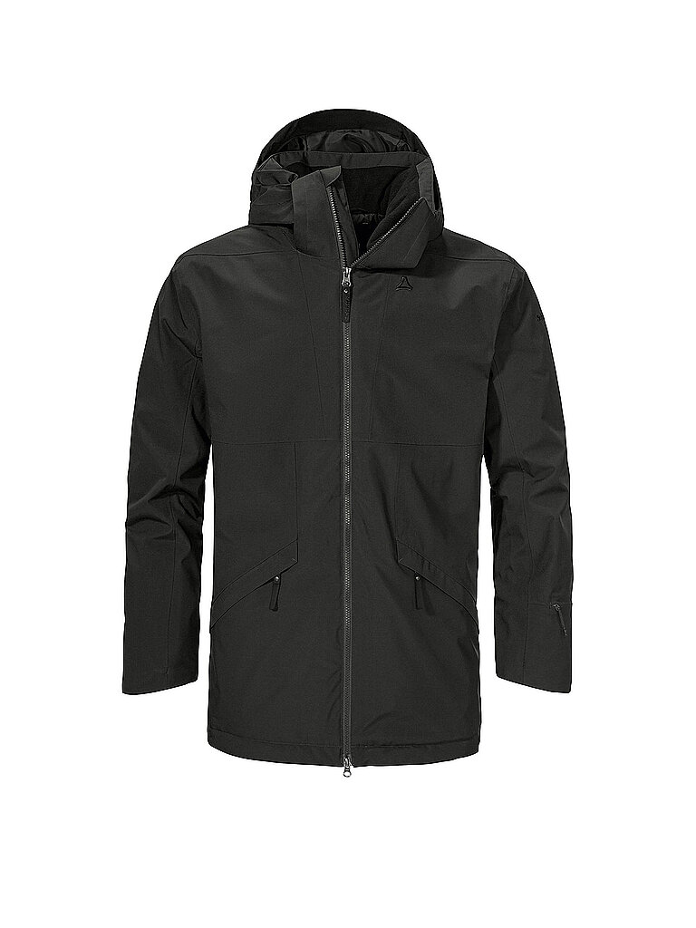 SCHÖFFEL Herren WInterparka Malkay Hoodie schwarz | 48