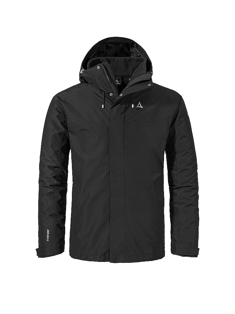 SCHÖFFEL Herren Wanderjacke Okere eL 3in1 Hoodie schwarz | 46
