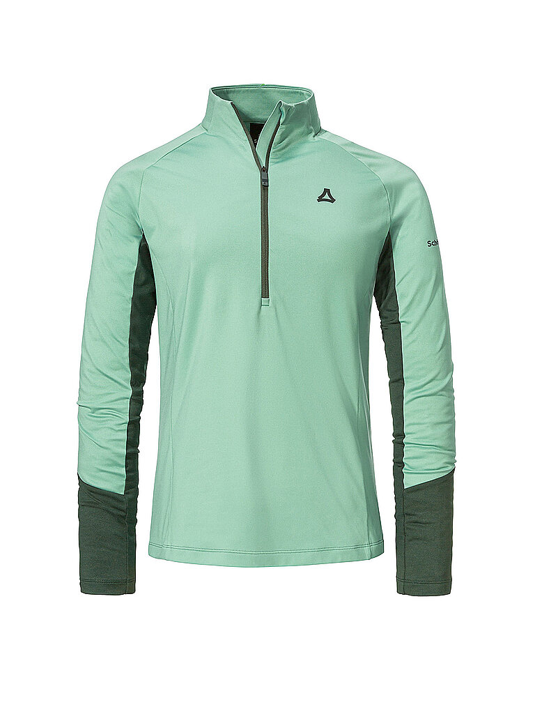 SCHÖFFEL Damen Unterzieh Zipshirt Style Safoon hellgrün | 38