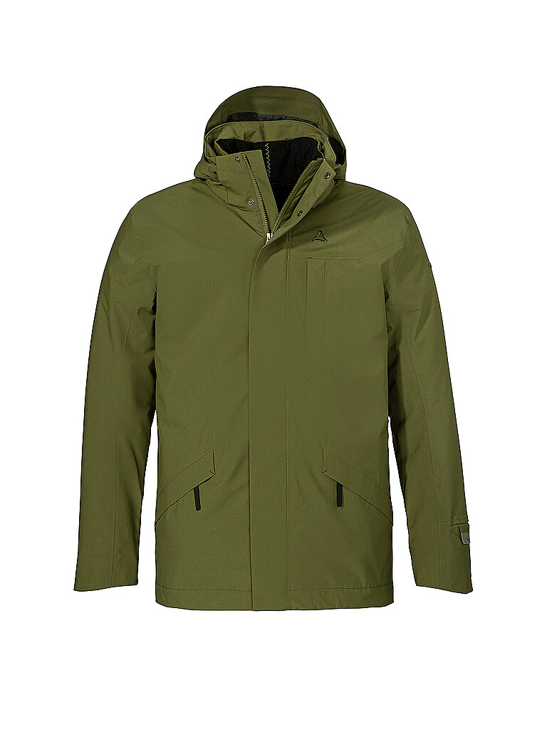 SCHÖFFEL Herren Winterparka Style Borkol 3in1 Hoodie olive | 56