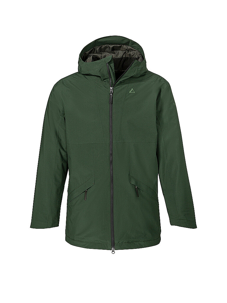 SCHÖFFEL Herren WInterparka Malkay Hoodie dunkelgrün | 48