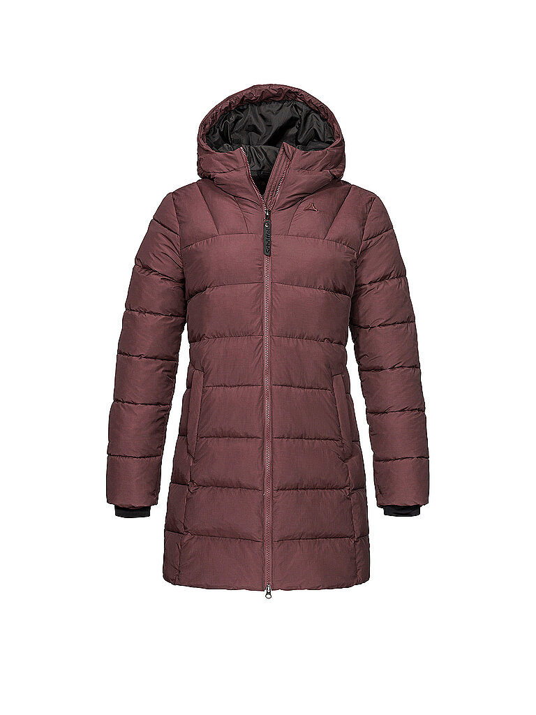 SCHÖFFEL Damen Winterparka Style Boslix Hoodie dunkelrot | 34