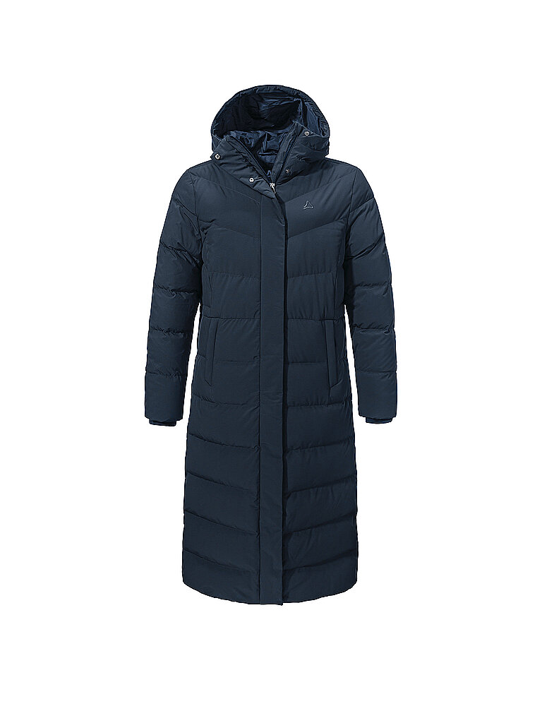 SCHÖFFEL Damen Wintermantel Vindave Down Hoodie dunkelblau | 44