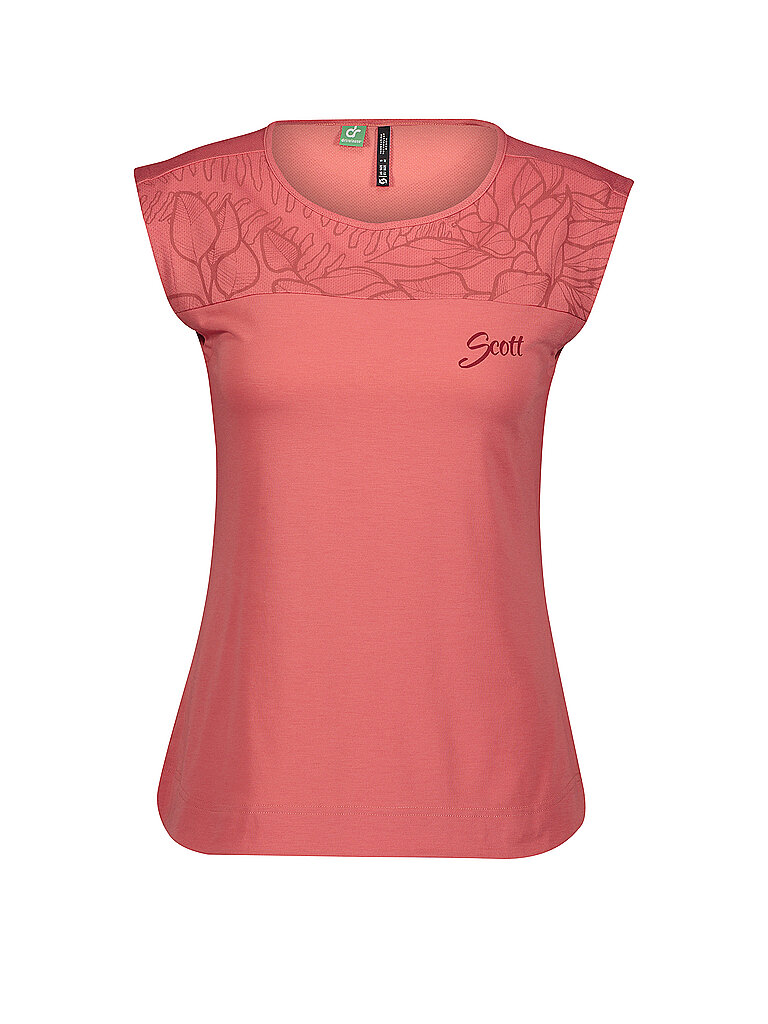 SCOTT Damen Radshirt Trail Flow Dri rot | L