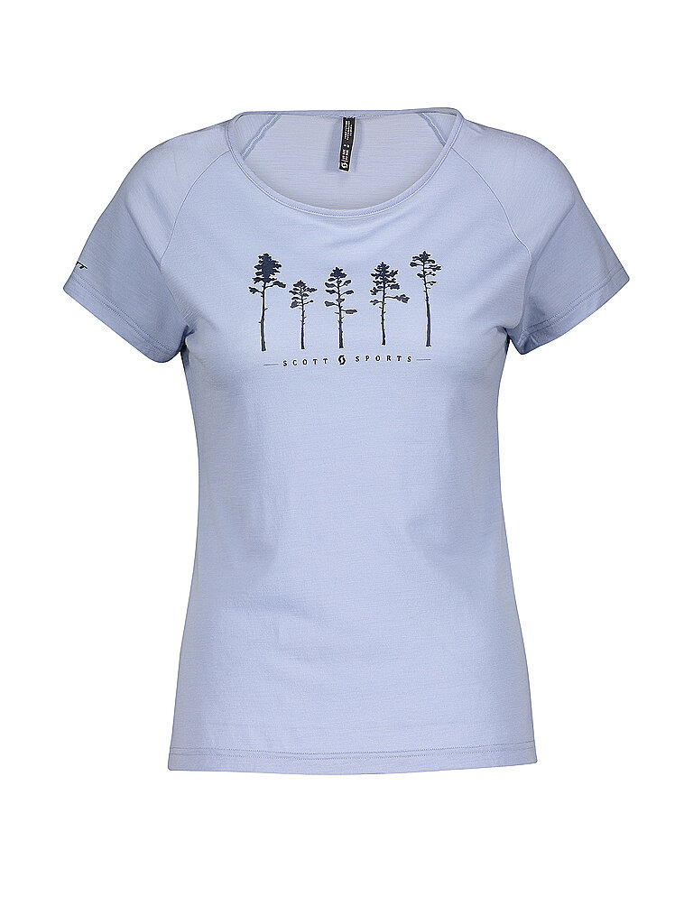 SCOTT Damen Radshirt Defined Merino Graphic blau | M