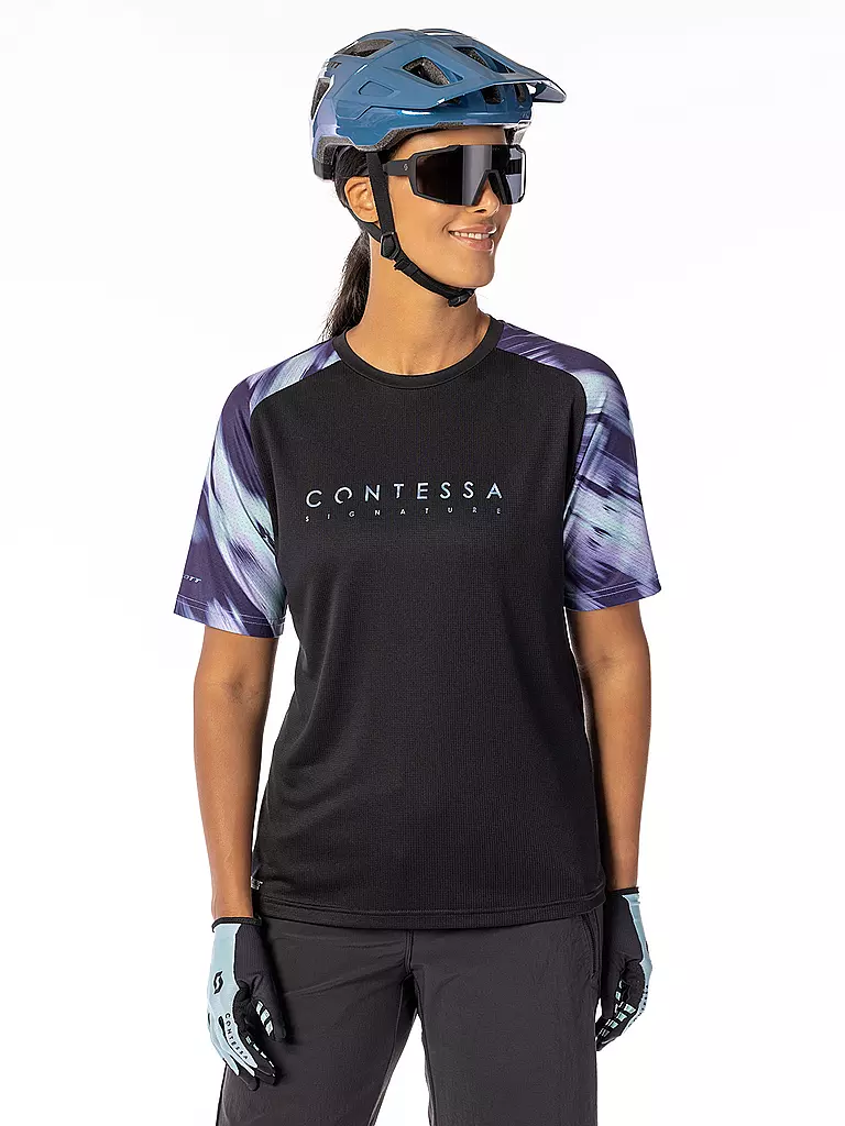 SCOTT | Damen Radshirt Trail Contessa Sign. SS | schwarz