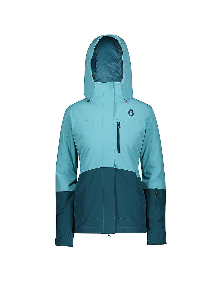 Scott Damen Skijacke Ultimate Warm - Isolierte Winterjacke In Colorblock-Blau, Wasserdicht & Warm