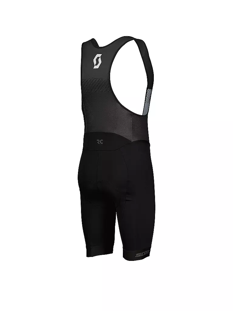 SCOTT RC Team ++ Trägerhose Kurz – Für Rennrad & Performance | Mit Silikonstreifen & Mesh-Trägern | Größe L (50/52) | Dark Blau/grün
