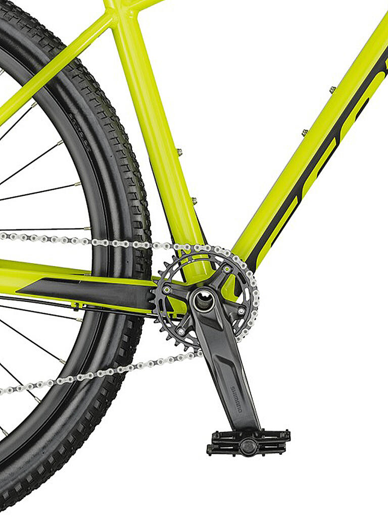 scott bike yellow and black