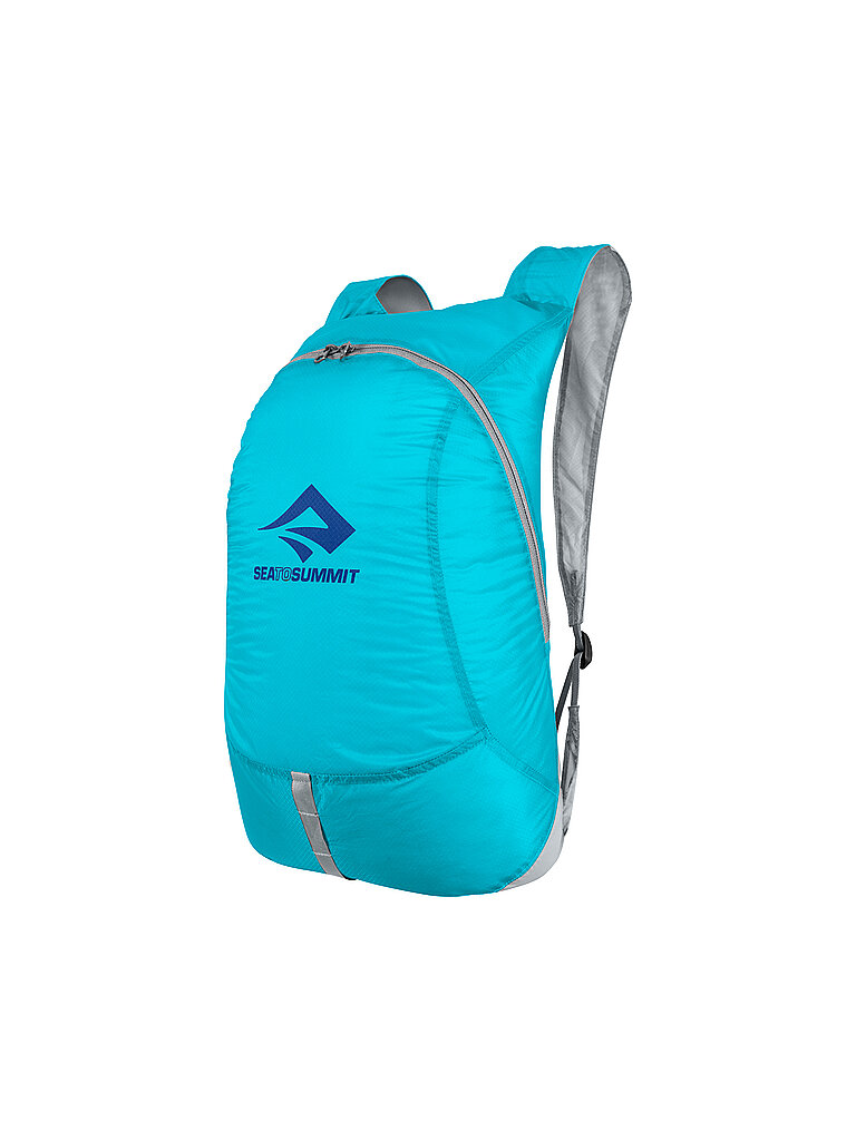 Sea to Summit - Ultra-Sil Tagesrucksack 20L - Wasserabweisender & Ultraleichter Rucksack - Cordura-Gewebe 30D - Eiergroßer Packsack - 2-Wege-Reißverschluss - Für Reisen - Atoll Blue - 72 g