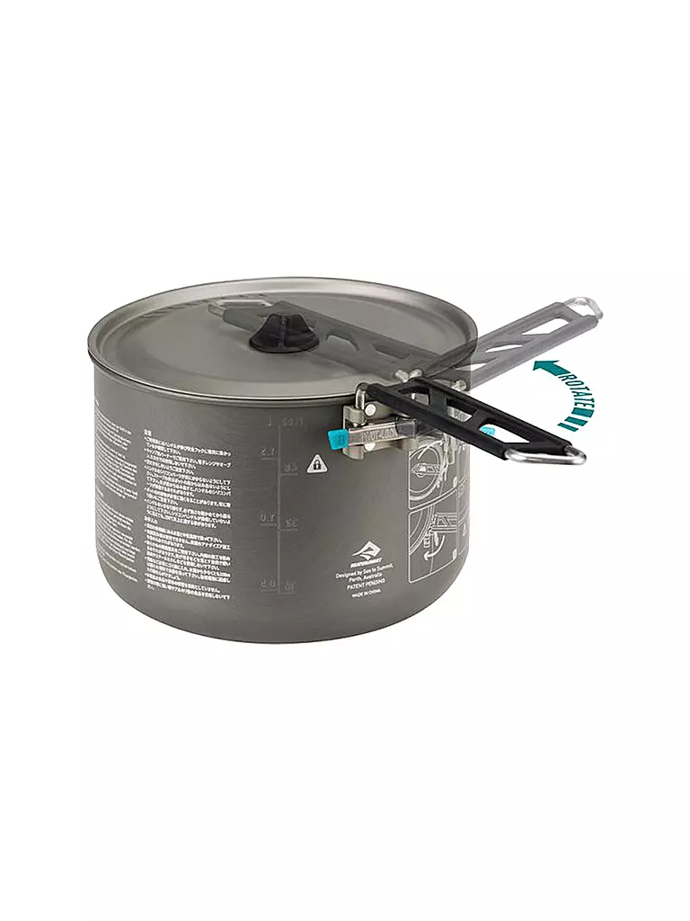 SEA TO SUMMIT | Camping Kochtopf Alpha Pot 1,2L | grau