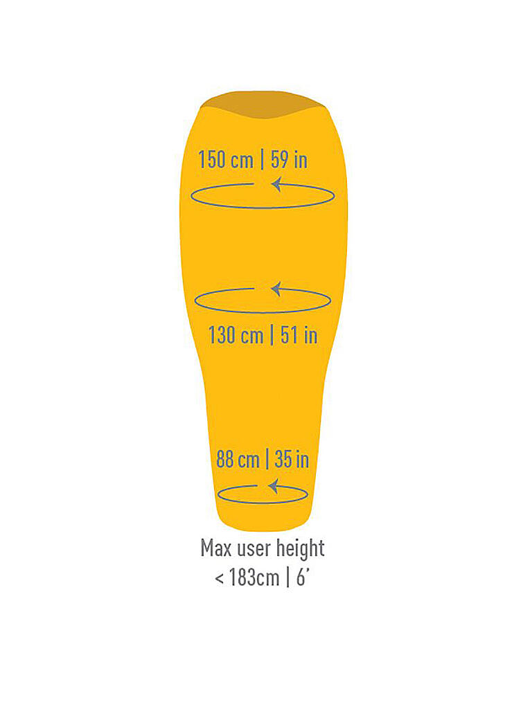 SEA TO SUMMIT | Daunenschlafsack Spark Sp0 Regular +10 °C | gelb
