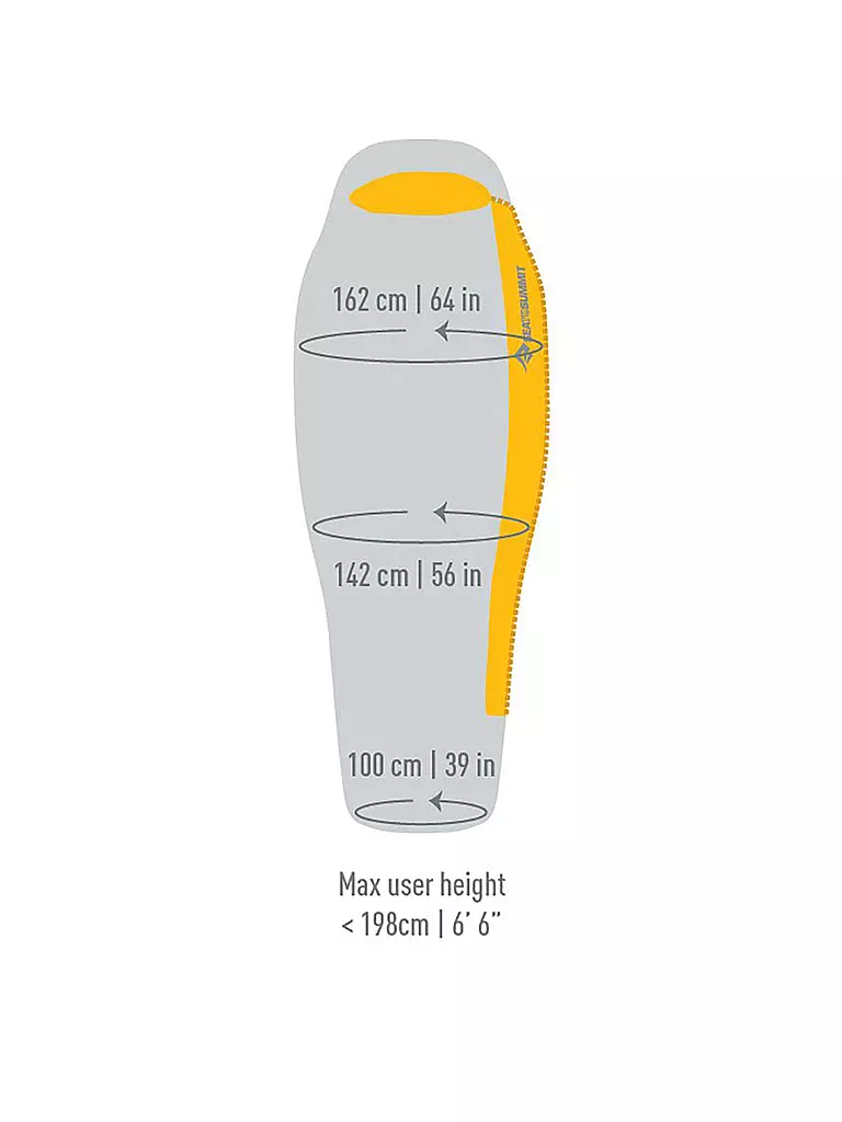 SEA TO SUMMIT | Daunenschlafsack Spark SpIII Long -8 °C | grau