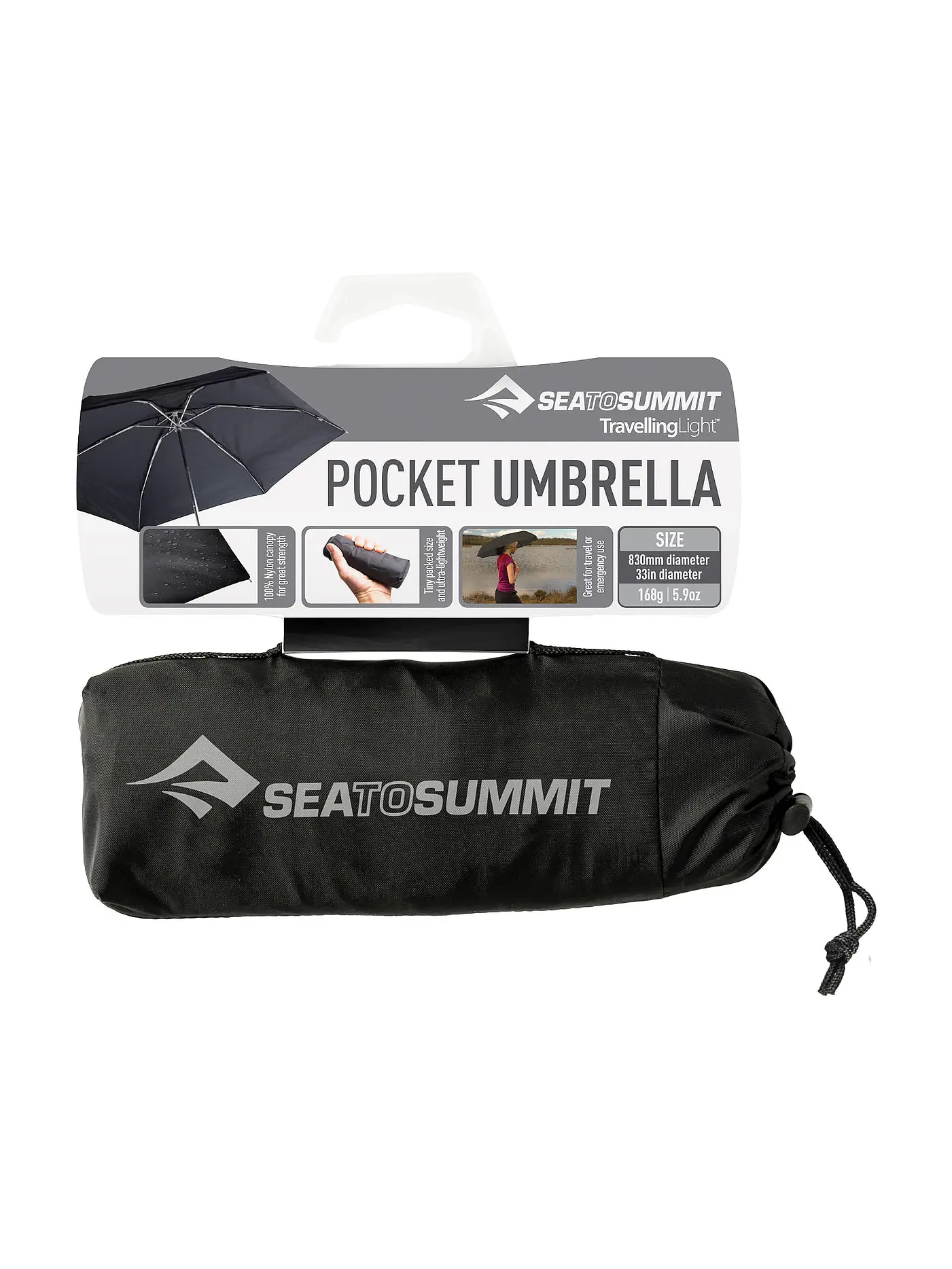 SEA TO SUMMIT | Regenschirm Travelling Light Mini | schwarz