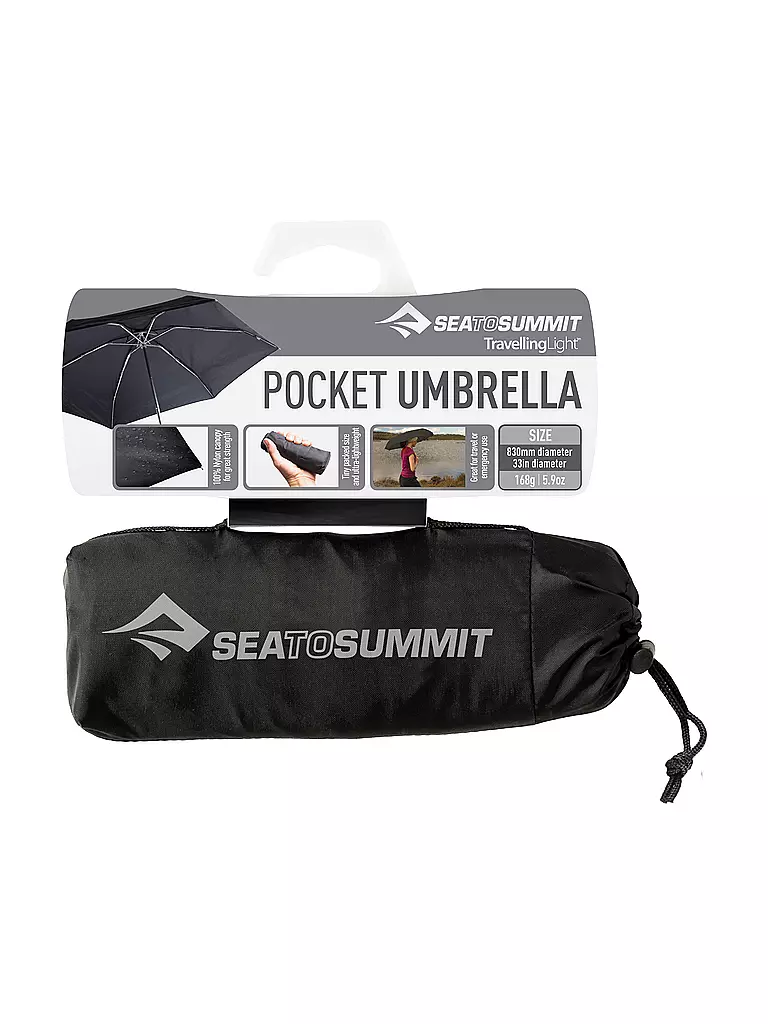 SEA TO SUMMIT | Regenschirm Travelling Light Mini | schwarz