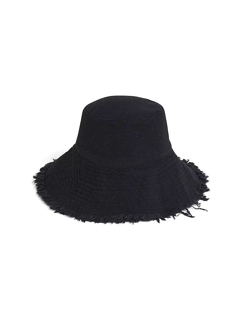 SEAFOLLY | Damen Sonnenhut Fringe Bucket | schwarz