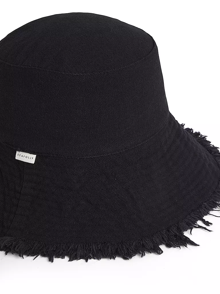 SEAFOLLY | Damen Sonnenhut Fringe Bucket | schwarz