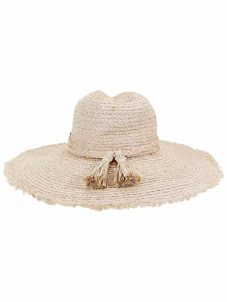 SEAFOLLY | Damen Sonnenhut Raffia Fringe Tie Hat | beige