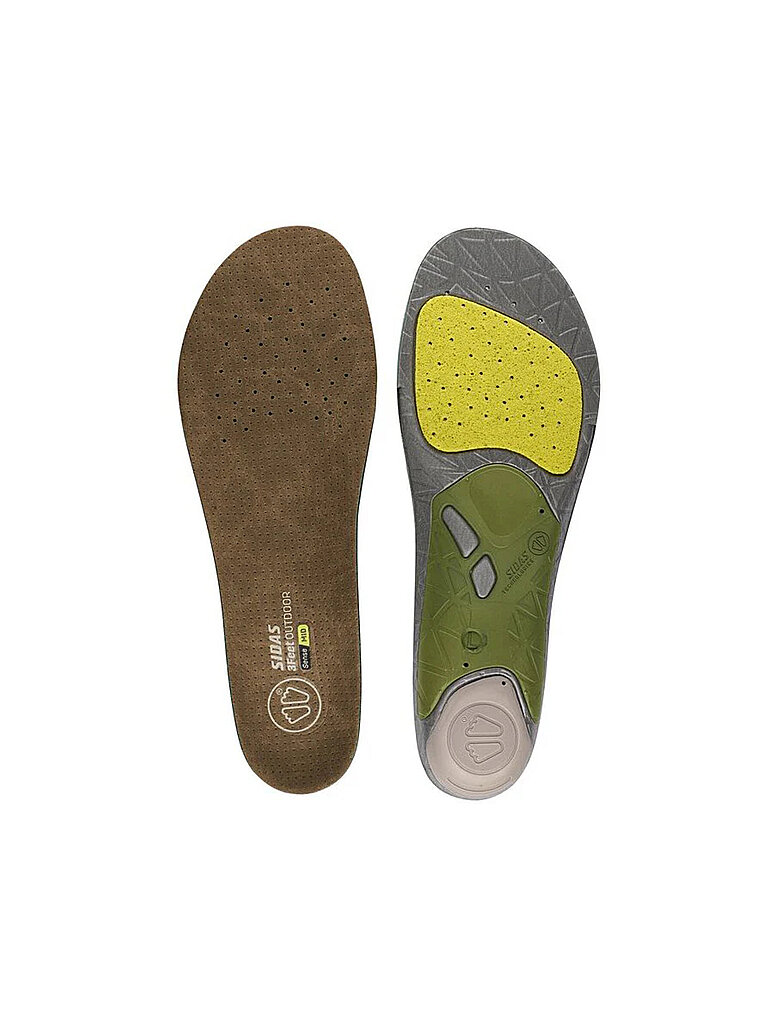 SIDAS Einlegesohlen fürs Wandern - 3Feet Outdoor Mid grün | 37/38