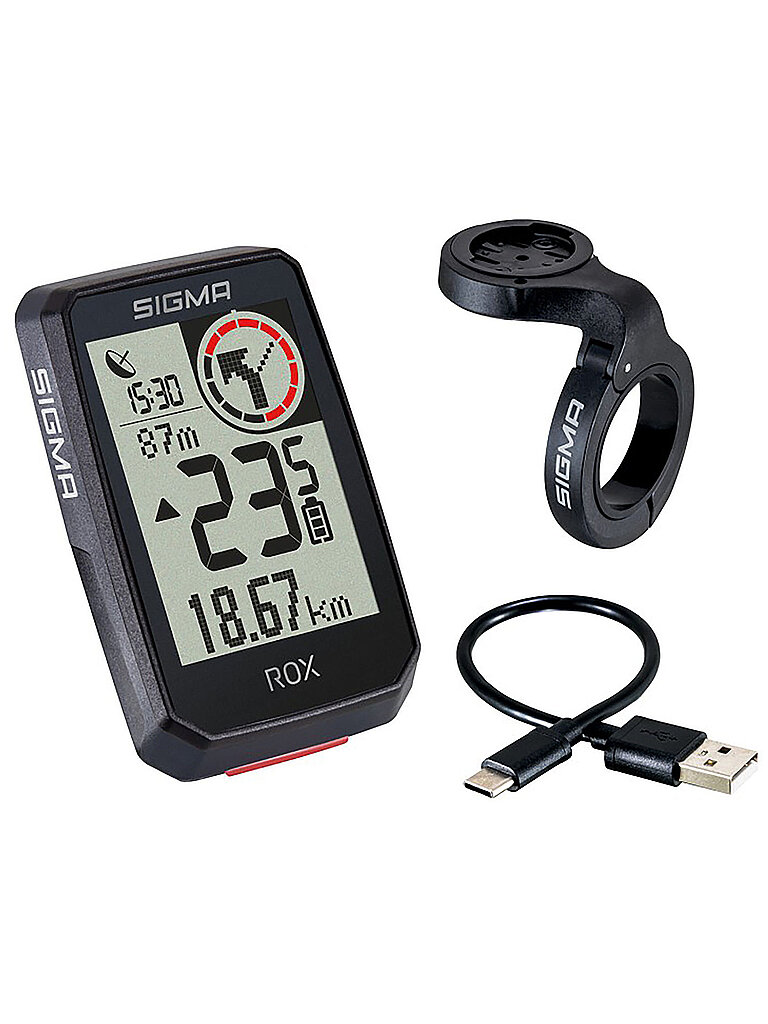 SIGMA Fahrradcomputer Rox 2.0 Top Mount Set schwarz