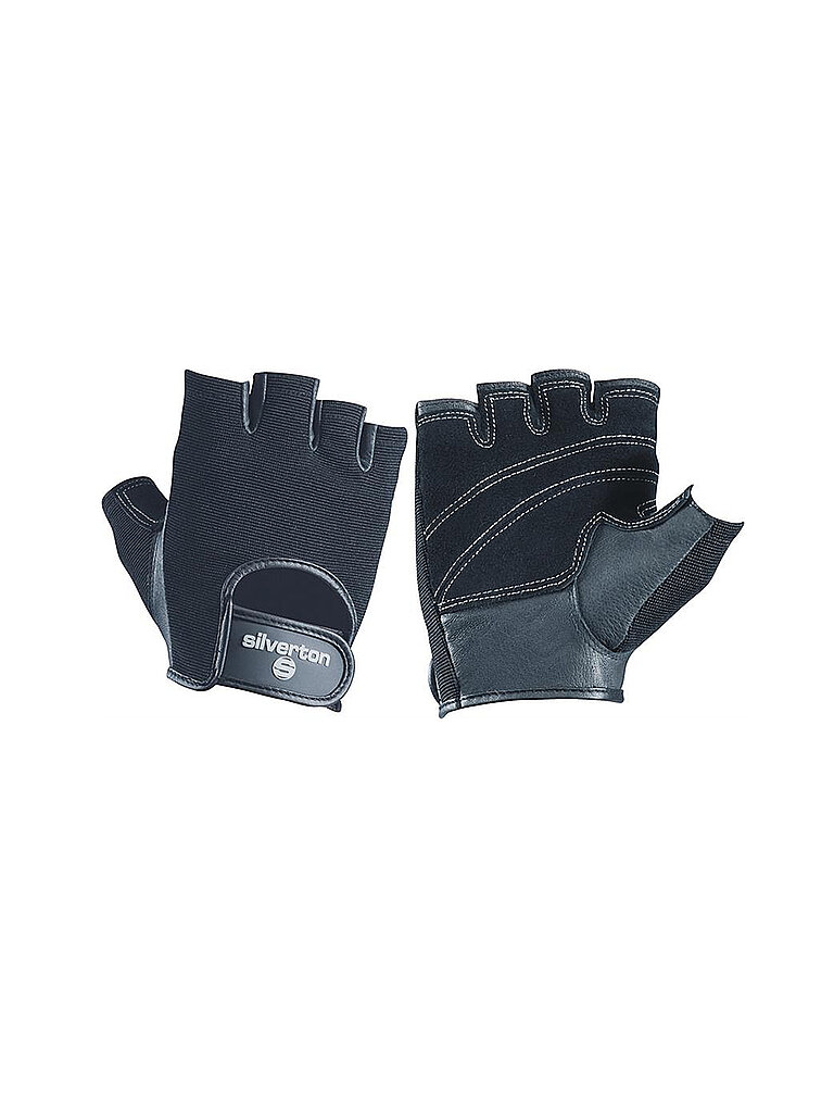 SILVERTON Herren Fitness-Gewichtheberhandschuh Comfort schwarz | S