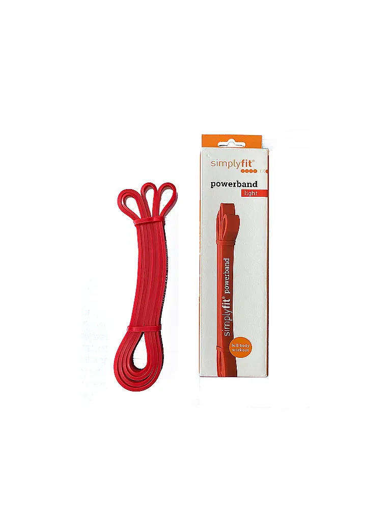 SIMPLY FIT | Trainingsband Power Band Rot Leicht | 
