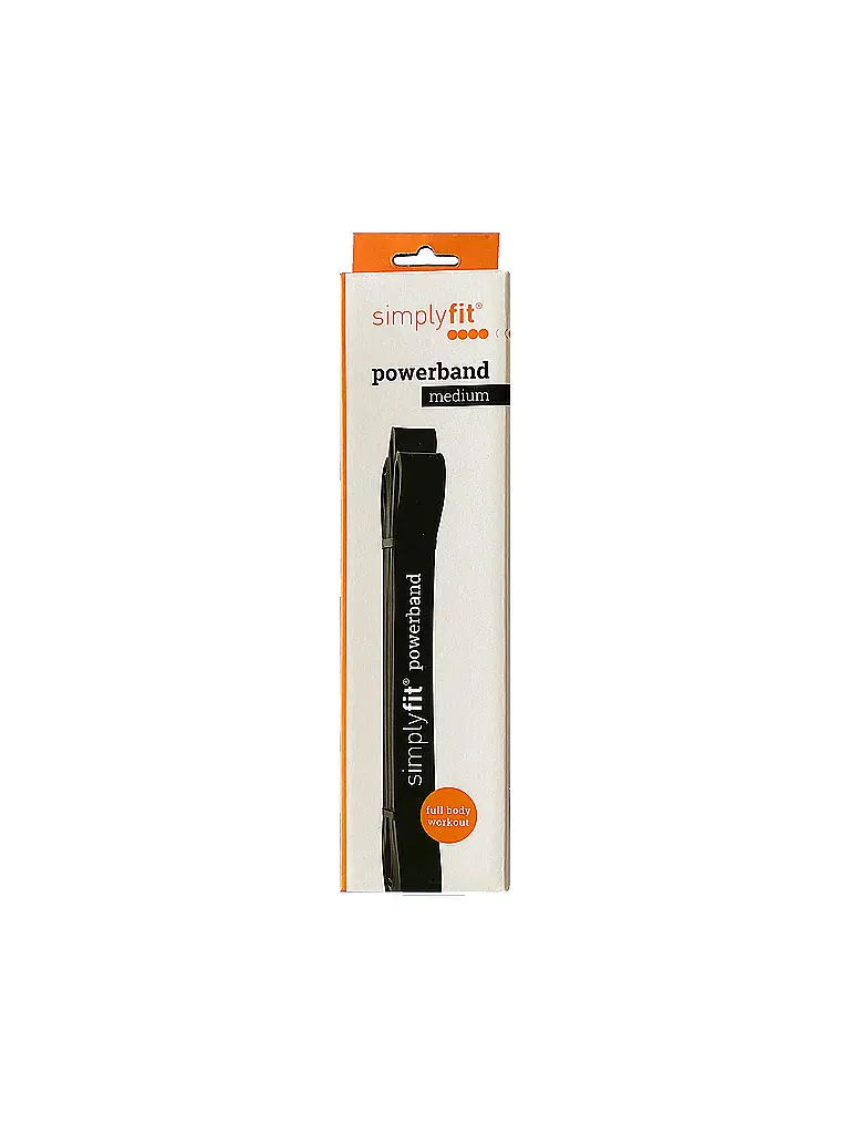 SIMPLY FIT | Trainingsband Power Band Schwarz Mittel | 