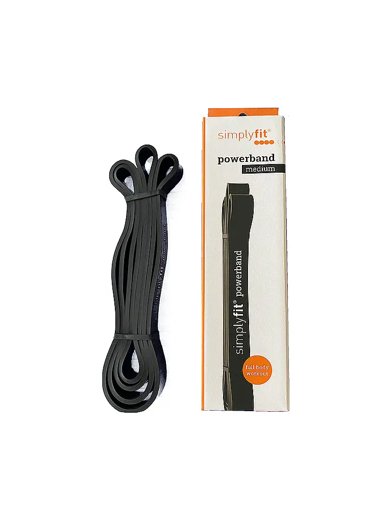 SIMPLY FIT | Trainingsband Power Band Schwarz Mittel | 