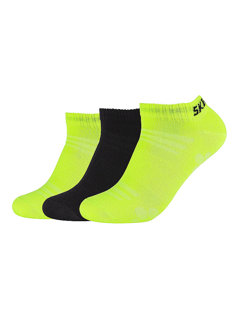 SKECHERS Sneakersocken Mesh Ventilation 3er Pkg. gelb | 39-42