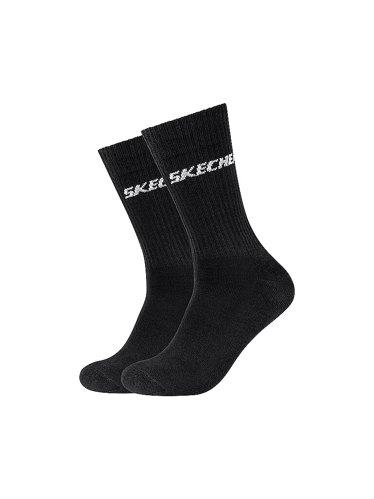 SKECHERS Socken Cushioned 2er Pkg. schwarz | 35-38