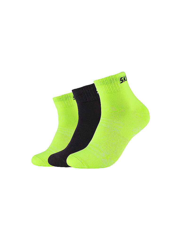 SKECHERS Socken Quarter Mesh Ventilation 3er Pkg. gelb | 35-38