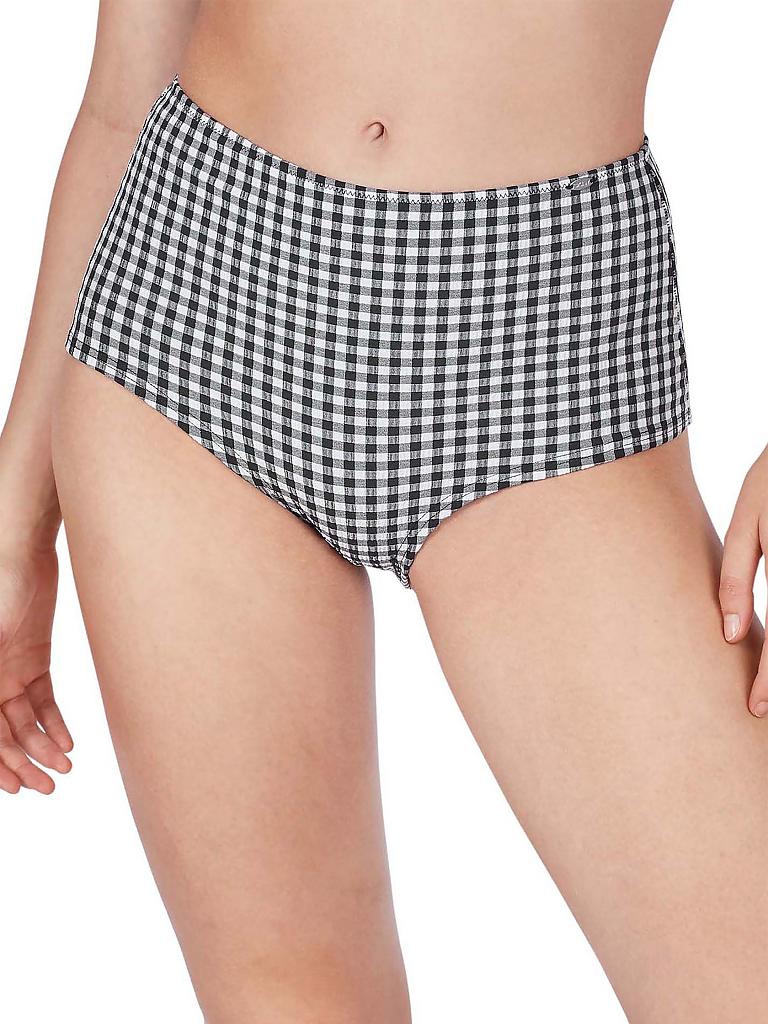 SKINY Damen Bikinihose HighWaist Panty Vichy schwarz