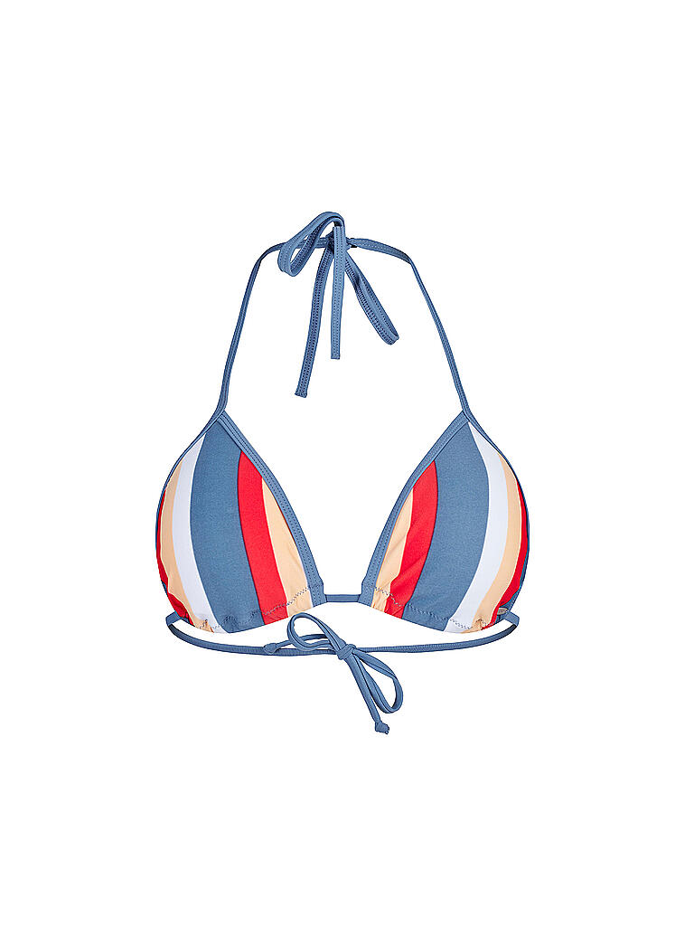 SKINY | Damen Bikinioberteil Triangel herausnehmbare Pads Wild Stripe | blau
