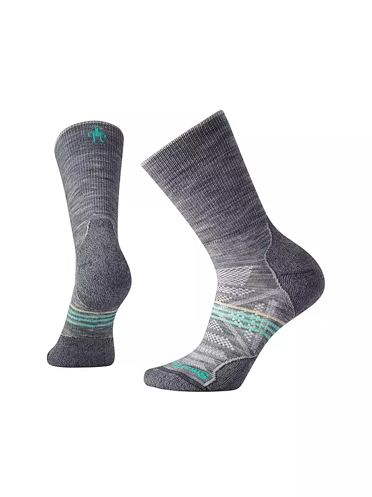 SMARTWOOL | Damen Wandersocken PhD Outdoor Light Crew | grau