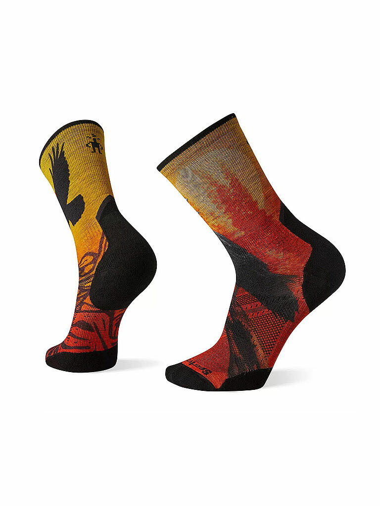 SMARTWOOL | Herren Wandersocken PhD Pro Endurance Krar Print Crew | gelb