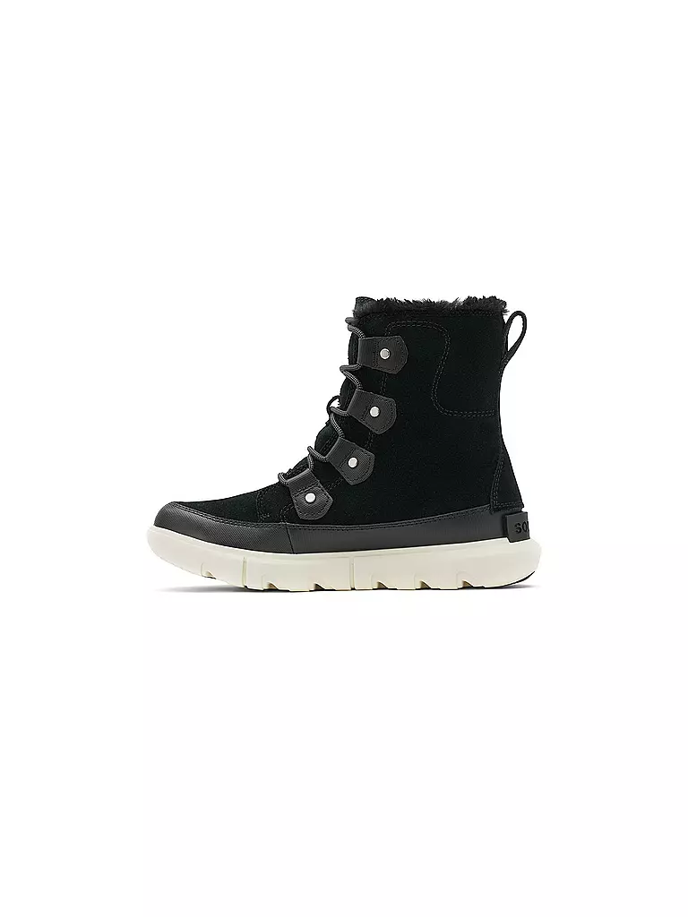 SOREL | Damen Schneestiefel Explorer II Joan Faux Fur WP | schwarz