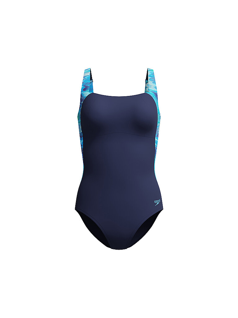 SPEEDO Damen Badeanzug Print Lustre dunkelblau | 38