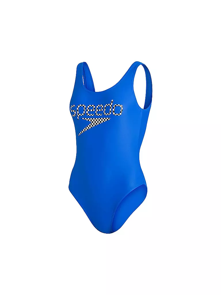SPEEDO | Damen Badeanzug Logo Deep U-Back | blau