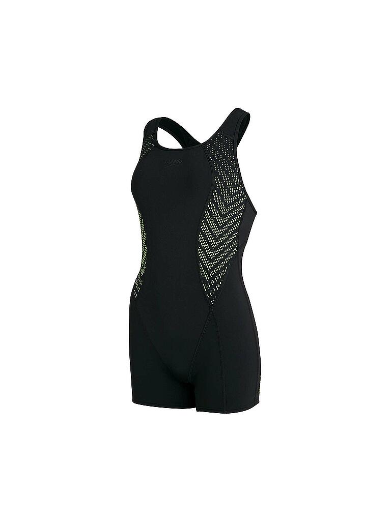 SPEEDO | Damen Badeanzug Racerback Legsuit | schwarz