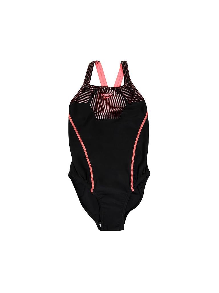 Speedo Badeanzug Speedo Dve Tsrp Msbk Af Black/Pnk Badeanzug Damen