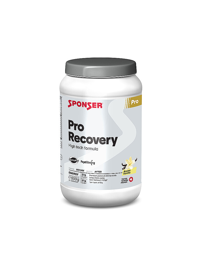 SPONSER Pro Recovery 50% Protein / 36% Carbo Vanille, 900 g Dose bunt