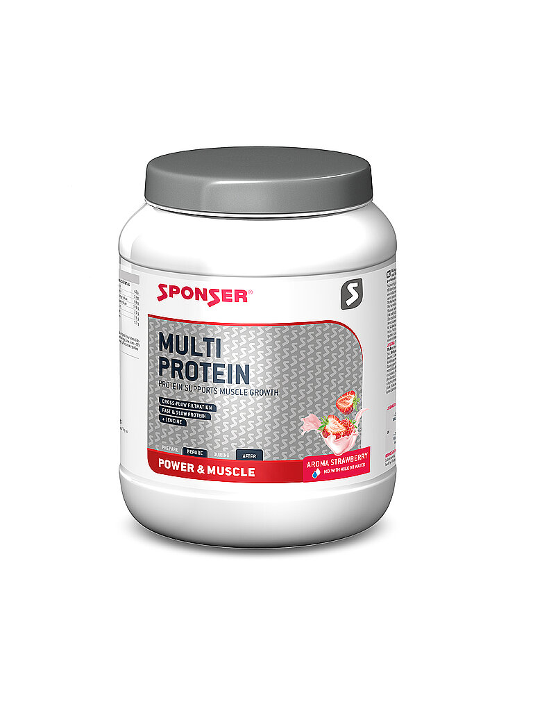 SPONSER Multi Protein CFF Erdbeere, 850 g Dose bunt — Bild 2