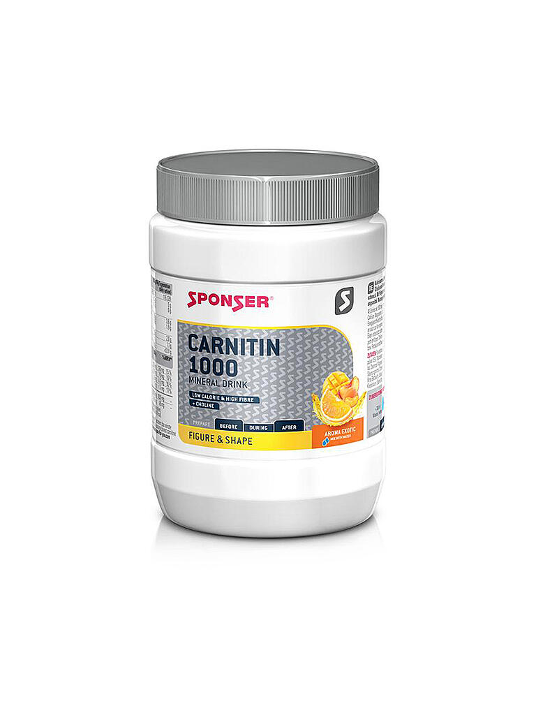 SPONSER | Carnitin 1000 Mineral Drink Light Pulver Exotik, 400 g Dose | keine Farbe