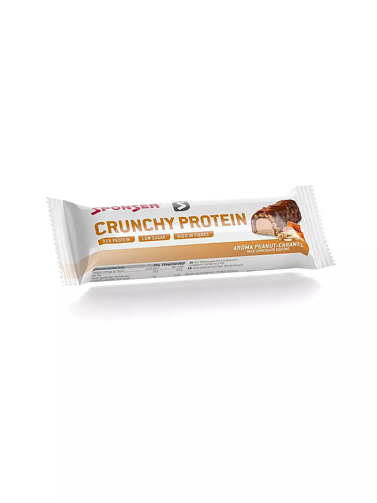 SPONSER | Crunchy Protein Bar Peanut-Caramel, 50 g Riegel | keine Farbe