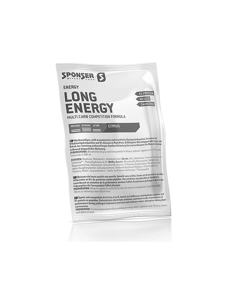 SPONSER | Long Energy Competition Instantpulver Citrus, 60 g Beutel | keine Farbe