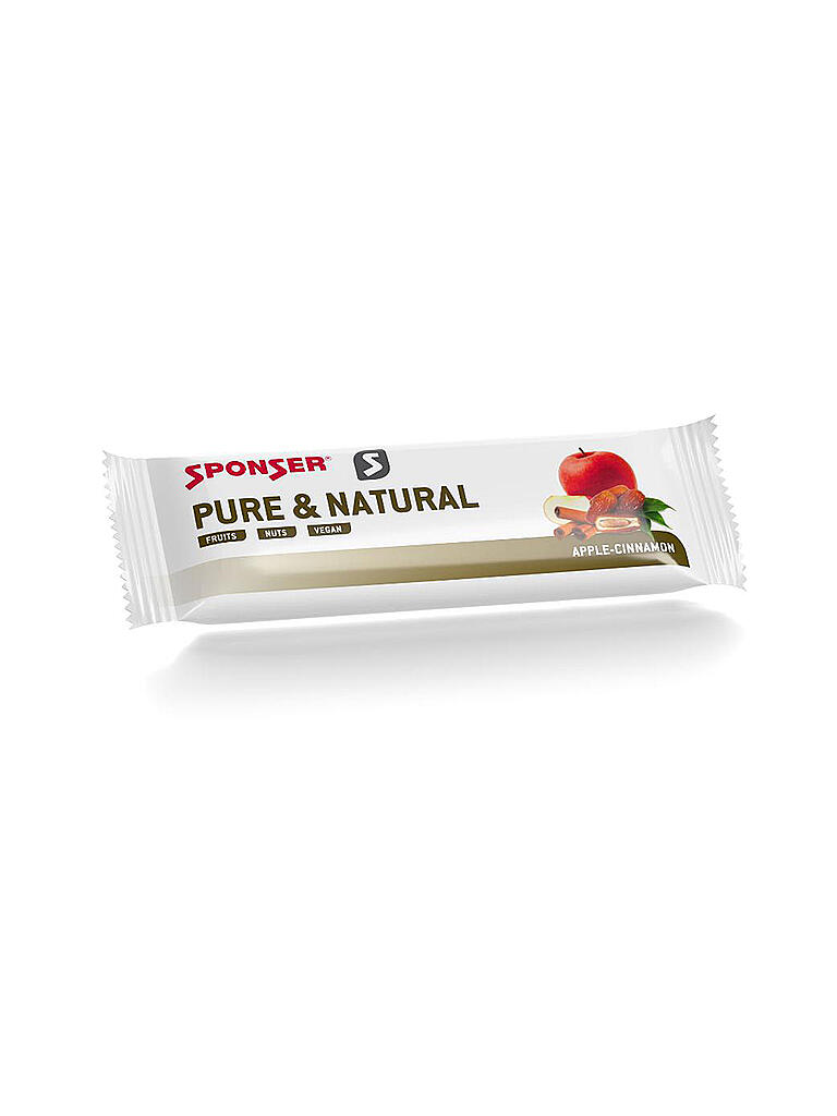 SPONSER | Pure & Natural Energieriegel Apfel Zimt, 50 g Riegel | keine Farbe