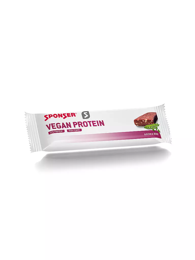 SPONSER | Vegan Protein Bar Berry, 50 g Riegel | bunt