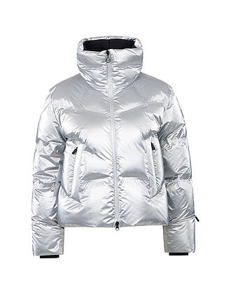 SPORTALM | Chaqueta de esquí de plumón para mujer con un moderno aspecto metálico