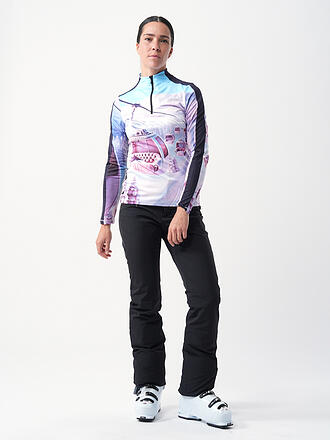 SPORTALM | Camiseta interior con cremallera para mujer con estampado exclusivo