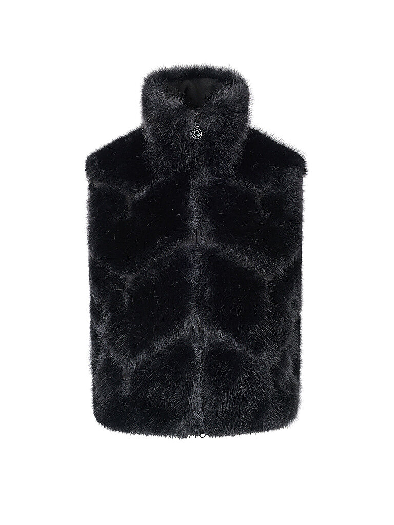 SPORTALM Damen Weste Fake Fur schwarz | 38